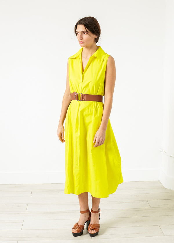 Balloon Cotton Dress in Yellow Balloon Cotton Dress in Yellow